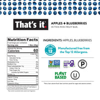 That's It. Mango Blueberry Mini Fruit Bars - 10ct/7oz